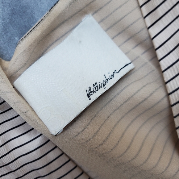3.1 PHILLIP LIM Striped Silk Dress Size 4 - Picture 4 of 6